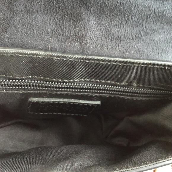 NWOT Italian Black Leather Bag - Picture 13 of 16